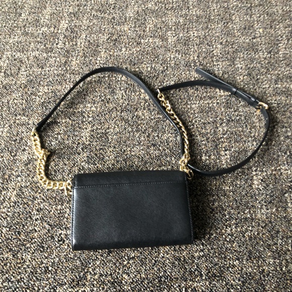 Michael Kors Cross Body Purse Wallet Black - Picture 2 of 3